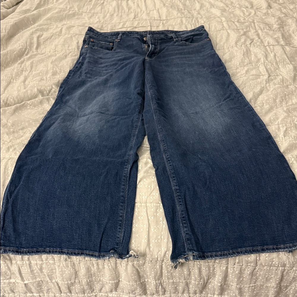 American Eagle Women's Low Rise Wide-Leg Jeans